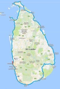 Sri Lanka’s coastline in 6 days