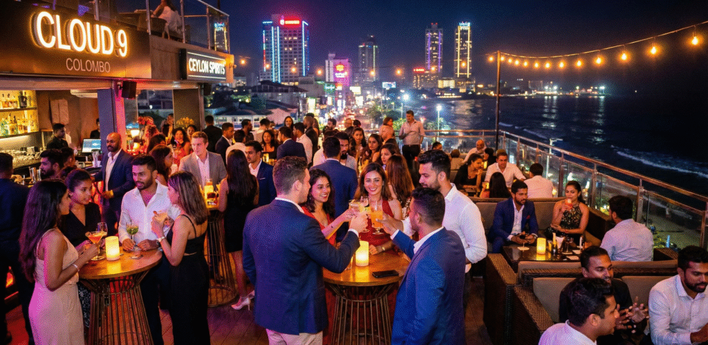 A nightclub in Colombo