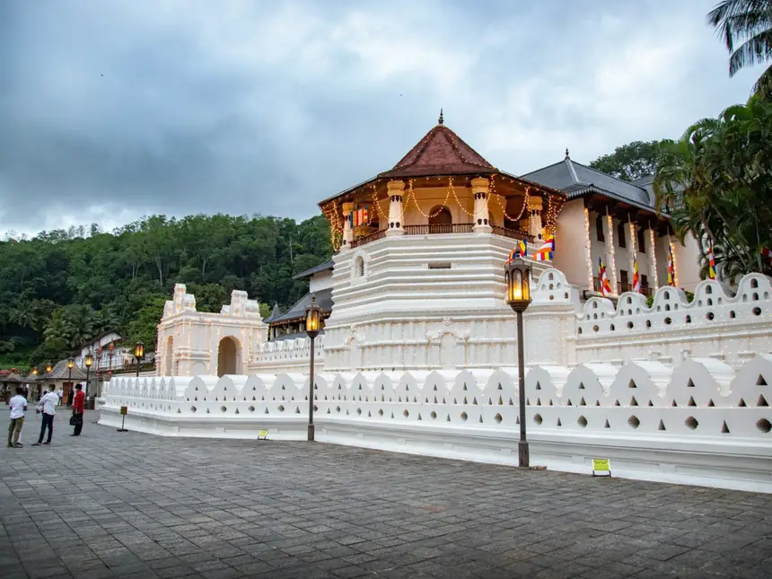 Temple of the Sacred Tooth Relic in Kandy, Sri Lanka