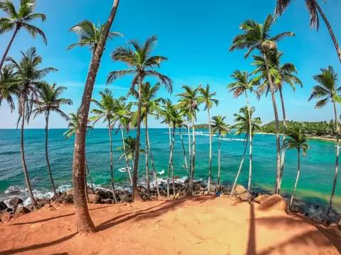 Strand von Mirissa an der Südküste Sri Lankas